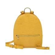 Louis Vuitton Vintage Pre-owned Tyg ryggsckar Yellow, Dam