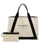 Balenciaga Vintage Pre-owned Canvas balenciaga-vskor Beige, Dam