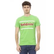 Baldinini Grön Bomull Herr Trend T-shirt Green, Herr