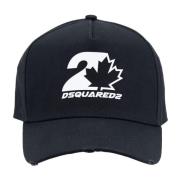 Dsquared2 Logo Baseball Cap med spänne stängning Black, Unisex