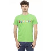 Baldinini Grön Bomull Herr Trend T-shirt Green, Herr