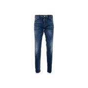 Dsquared2 Herr knapp-up skjorta Blue, Herr