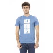 Baldinini Blå Bomull Herr Trendig T-shirt Blue, Herr