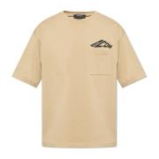 Dsquared2 T-shirt med logotyp Beige, Herr