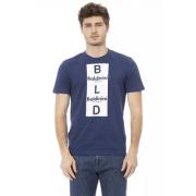 Baldinini Bl Bomull Herr Trend T-shirt Blue, Herr