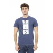 Baldinini Blå Bomull Herr Trend T-shirt Blue, Herr