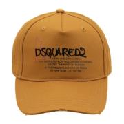 Dsquared2 Justerbar Bomull Baseballkeps med präglad text Orange, Unise...