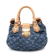 Louis Vuitton Vintage Pre-owned Canvas handvskor Blue, Dam