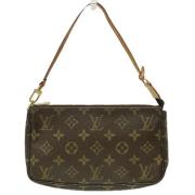 Louis Vuitton Vintage Pre-owned Canvas handvskor Brown, Dam