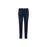 Diesel Knapp och dragkedja damjeans Blue, Dam