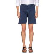 Berwich Stiliga Bermuda Shorts för Män Blue, Herr