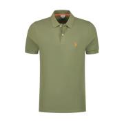 U.s. Polo Assn. Grön Polo Tröja - Kort Ärm Green, Herr