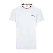 Burberry Herr Slip-On T-shirt med präglad logotyp White, Herr