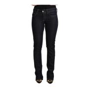 Gianfranco Ferré Svarta Skinny Jeans med Låg Midja Black, Dam