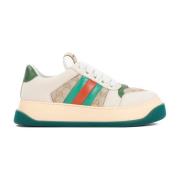 Gucci Sneaker Double Screener Style Skor Multicolor, Herr