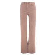 Lois Straight-leg jeans med fransad nederkant Pink, Dam