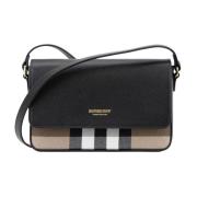 Burberry Kvinnors Crossbody Väska Magnetknapp Black, Dam