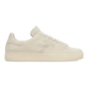 Tom Ford Mocka Sneakers med Rund Tå White, Herr