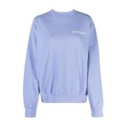 Sporty & Rich California Sweater med vit tryck Blue, Dam