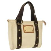 Louis Vuitton Vintage Pre-owned Canvas totevskor White, Dam