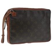 Louis Vuitton Vintage Pre-owned Canvas kuvertvskor Brown, Dam