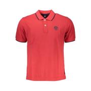 North Sails Polo Shirt med Kontrastdetaljer och Tryck Red, Herr