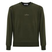 Stone Island Militärgrön Bomullströja Green, Herr