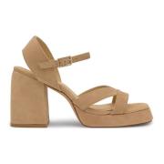 Castañer Sandal MED 10 CM Klack Beige, Dam