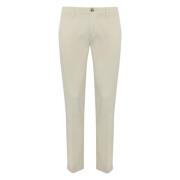 Re-Hash Naturliga bomulls chino byxor Slim Fit Beige, Herr