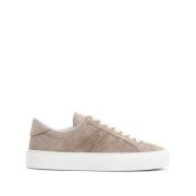 Moncler Beige Sneakers Stiliga Ekovänliga Skor Beige, Dam