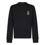 Dolce & Gabbana Svart ikonisk sweatshirt Ss25 Black, Herr