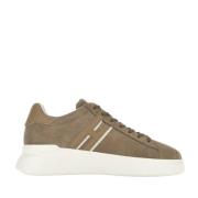 Hogan Bruna Mocka Sneakers med Lärdetaljer Brown, Herr