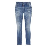 Dsquared2 Blå Bomulls Jeans med Ripped Detaljer Blue, Herr