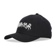 Disclaimer Svart Curvy Skärm Logo Keps Black, Unisex