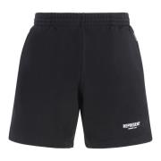 Represent Bomull Bermuda Shorts med Fickor Black, Herr