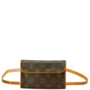 Louis Vuitton Vintage Pre-owned Canvas kuvertvskor Brown, Dam