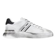 Hogan Herr Skinn Sneakers med Snörning White, Herr