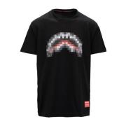 Sprayground Grafiskt Tryck Bomull Crewneck T-shirt Black, Herr