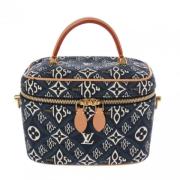 Louis Vuitton Vintage Pre-owned Tyg louis-vuitton-vskor Blue, Dam