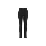 Aniye By Rynkade Leggings med Dragkedjedetalj Black, Dam