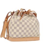 Louis Vuitton Vintage Pre-owned Canvas axelremsvskor White, Dam