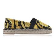 Versace Slip-on Espadriller med Varumärkesmotiv Multicolor, Dam