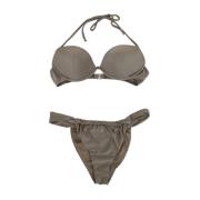 F**k Spets Knut Bikini Set Gray, Dam