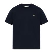 Lacoste T-shirt med logopatch Blue, Herr