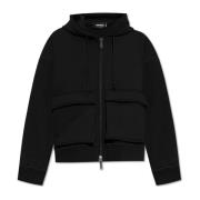 Dsquared2 Sweatshirt med logotyp Black, Dam