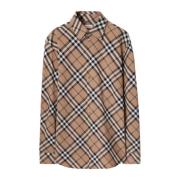 Burberry Beige Knappskjorta Aw24 Beige, Dam