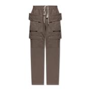 Rick Owens Creatch Cargo Drawstring Sweatpants Brown, Herr