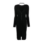 Blumarine Räfflad Topp med Style N0990 Black, Dam