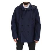 Dolce & Gabbana Elegant Bl Parka Jacka Blue, Herr