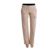 Ermanno Scervino Elegant Beige Cropped Byxor - Regular Fit Beige, Dam